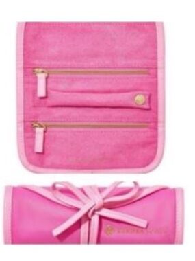 Kendra Scott Pink Roll-Up Jewelry Organizer for Travel NWT